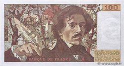 100 Francs DELACROIX modifié FRANKREICH  1987 F.69.11 fST+