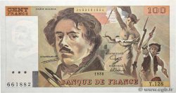 100 Francs DELACROIX modifié FRANCE  1988 F.69.12