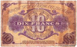 10 Francs AFRIQUE OCCIDENTALE FRANÇAISE (1895-1958)  1943 P.29 pr.B