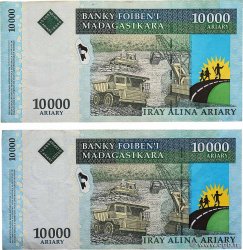 10000 Ariary Lot MADAGASCAR  2007 P.092b TB+