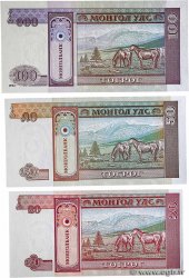 20 à 100 Tugrik Lot MONGOLIE  1994 P.55, P.56 et P.57 UNC