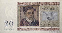 20 Francs BELGIQUE  1956 P.132b SUP