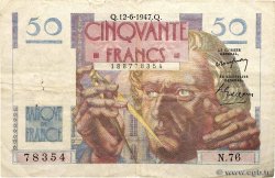 50 Francs LE VERRIER FRANKREICH  1947 F.20.08