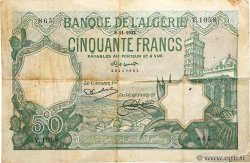 50 Francs ALGÉRIE 1932 P.080a
