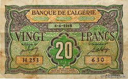 20 Francs ALGERIEN  1948 P.103