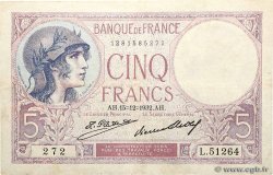 5 Francs FEMME CASQUÉE FRANKREICH  1932 F.03.16