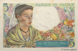 5 Francs BERGER FRANCE  1943 F.05.03 AU+