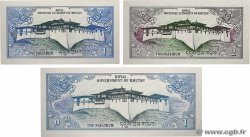 1, 2 et 10 Ngultrum Lot BHOUTAN  1981 P.05, P.12a et P.13 pr.NEUF