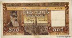 500 Francs BELGIQUE  1945 P.127a