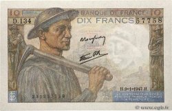 10 Francs MINEUR FRANCE  1947 F.08.17