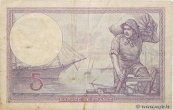 5 Francs FEMME CASQUÉE FRANCE  1924 F.03.08 TB+