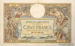 100 Francs LUC OLIVIER MERSON grands cartouches FRANCIA  1934 F.24.13