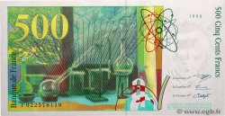 500 Francs PIERRE ET MARIE CURIE FRANKREICH  1994 F.76.01 fST+