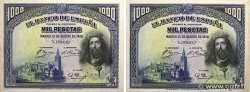 1000 Pesetas Lot ESPAÑA  1928 P.078a