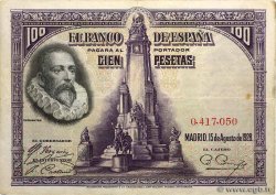 100 Pesetas ESPAÑA  1928 P.076a
