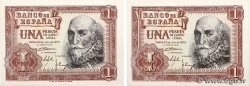 1 Peseta Lot ESPAÑA  1953 P.144a