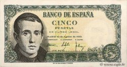 5 Pesetas ESPAÑA  1951 P.140a