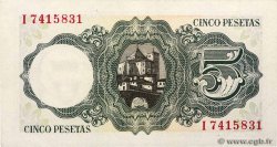 5 Pesetas SPAIN  1951 P.140a XF+