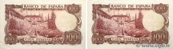 100 Pesetas Lot SPAIN  1970 P.152a XF