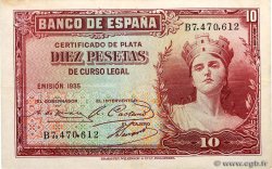 10 Pesetas ESPAÑA  1935 P.086a