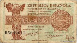 1 Peseta ESPAÑA  1937 P.094