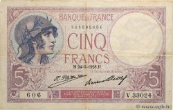 5 Francs FEMME CASQUÉE FRANCE  1928 F.03.12