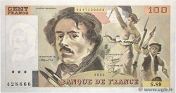 100 Francs DELACROIX modifié FRANCE  1984 F.69.08b UNC
