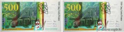 500 Francs PIERRE ET MARIE CURIE Consécutifs FRANCE  2000 F.76.05 UNC