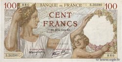 100 Francs SULLY FRANCE  1942 F.26.70 TB