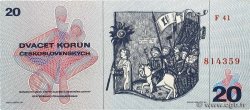 20 Korun TCHÉCOSLOVAQUIE  1970 P.092 TTB+