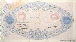 500 Francs BLEU ET ROSE FRANCE  1932 F.30.35