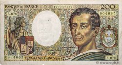 200 Francs MONTESQUIEU FRANKREICH  1990 F.70.10a