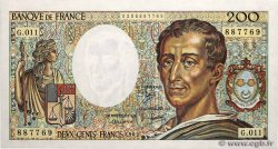 200 Francs MONTESQUIEU FRANKREICH  1982 F.70.02