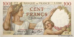 100 Francs SULLY FRANKREICH  1940 F.26.31