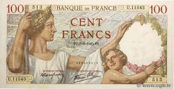 100 Francs SULLY FRANKREICH  1940 F.26.31