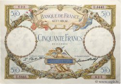 50 Francs LUC OLIVIER MERSON type modifié FRANCE  1931 F.16.02 XF