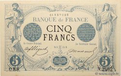 5 Francs NOIR FRANCE  1873 F.01.18 AU-