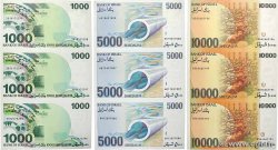1000, 5000 et 10000 Sheqalim Planche ISRAEL  1983 P.49a, P.50 et P.51 fST