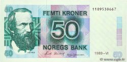 50 Kroner NORVÈGE  1989 P.42e