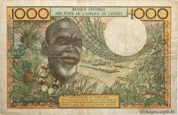 1000 Francs Numéro radar WEST AFRICAN STATES  1965 P.503Eh F