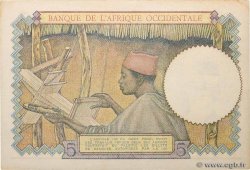 5 Francs Numéro radar AFRIQUE OCCIDENTALE FRANÇAISE (1895-1958)  1943 P.26 SPL