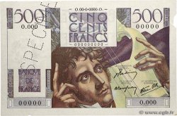 500 Francs CHATEAUBRIAND Spécimen FRANCE  1945 F.34.01Sp XF