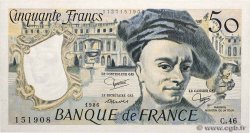 50 Francs QUENTIN DE LA TOUR FRANKREICH  1986 F.67.12