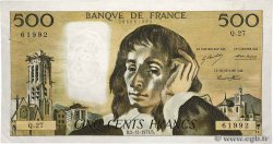 500 Francs PASCAL FRANCE  1971 F.71.07