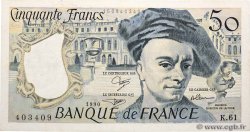 50 Francs QUENTIN DE LA TOUR FRANKREICH  1990 F.67.16