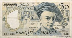 50 Francs QUENTIN DE LA TOUR FRANKREICH  1992 F.67.18