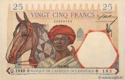 25 Francs AFRIQUE OCCIDENTALE FRANÇAISE (1895-1958)  1939 P.22