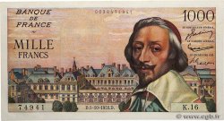 1000 Francs RICHELIEU FRANCE  1953 F.42.03 XF+