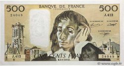 500 Francs PASCAL FRANCE  1993 F.71.52-412 XF