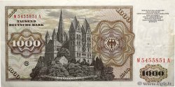 1000 Deutsche Mark GERMAN FEDERAL REPUBLIC  1960 P.24a fVZ